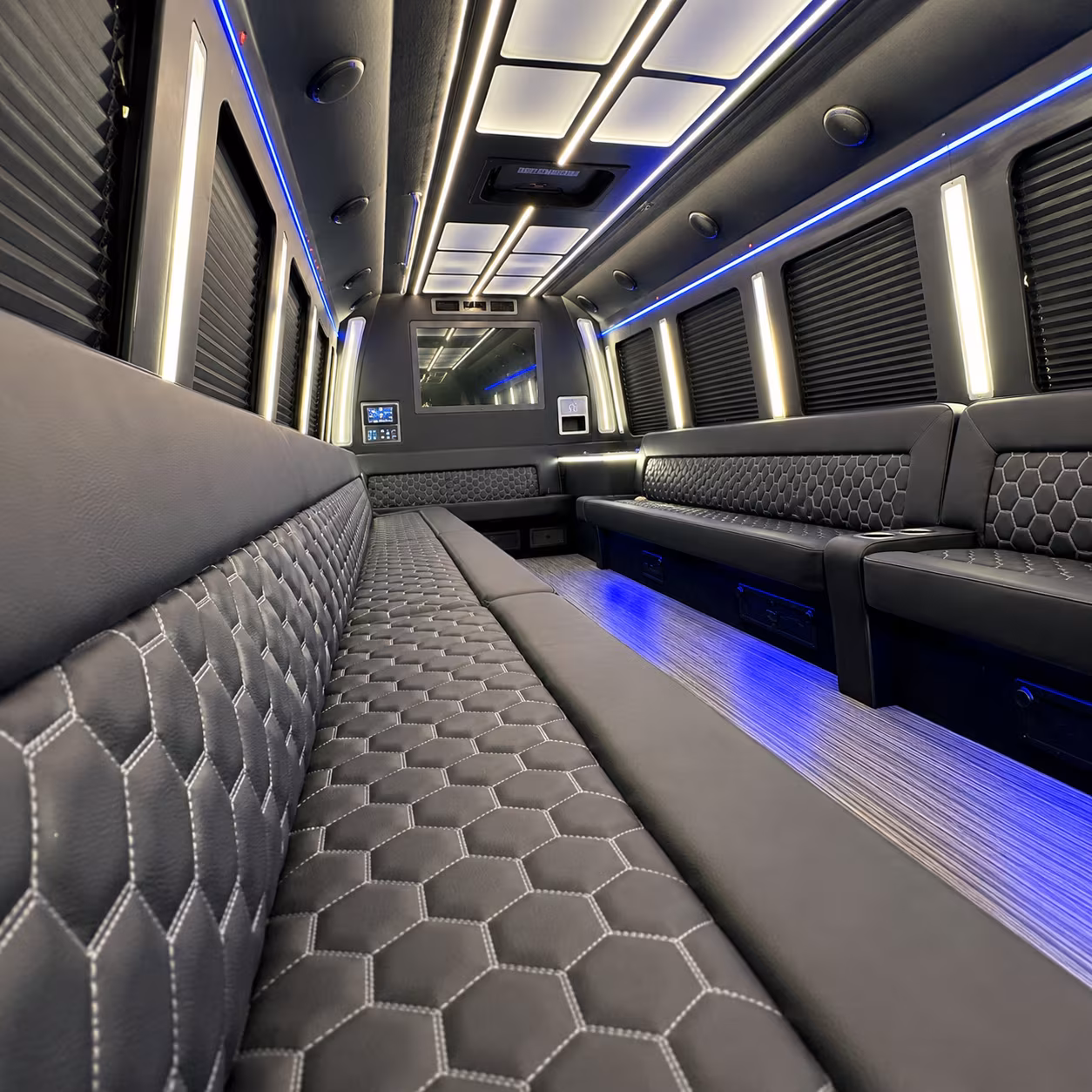 paterson party bus rental interior