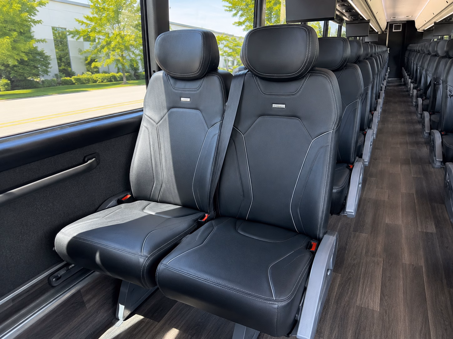 wayne charter bus rental interior